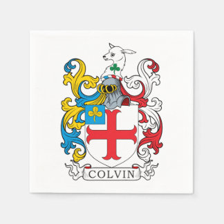 Colvin Family Crest Paper Napkins