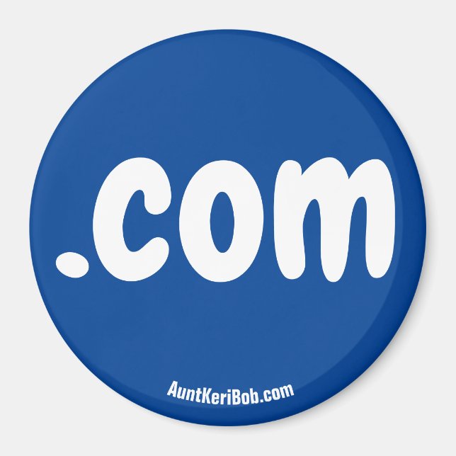 .com Red Refrigerator Magnet (Front)