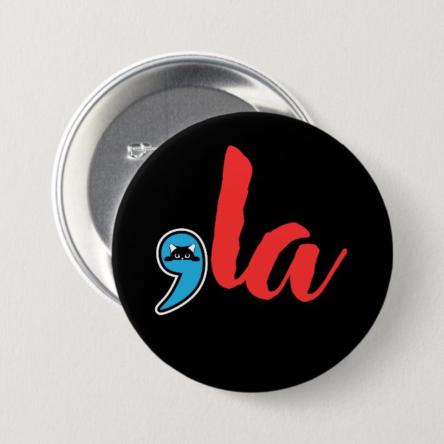 Coma La 2024 Cat Lady Button (Front & Back)