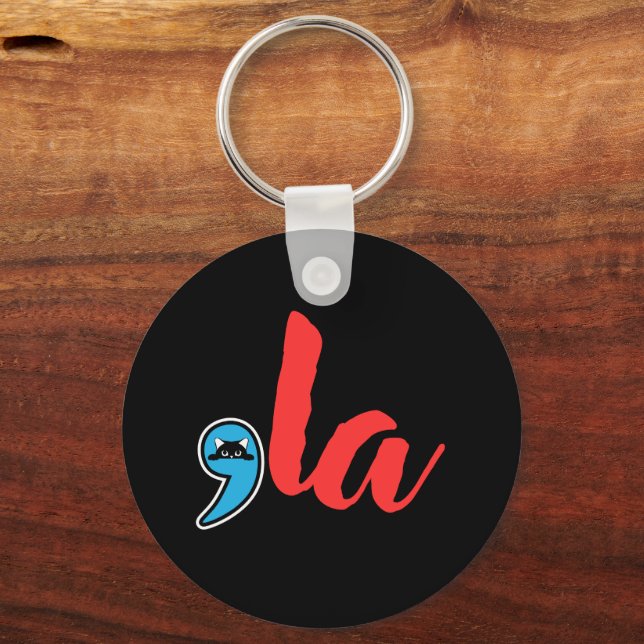 Coma La 2024 Cat Lady Keychain (Front)