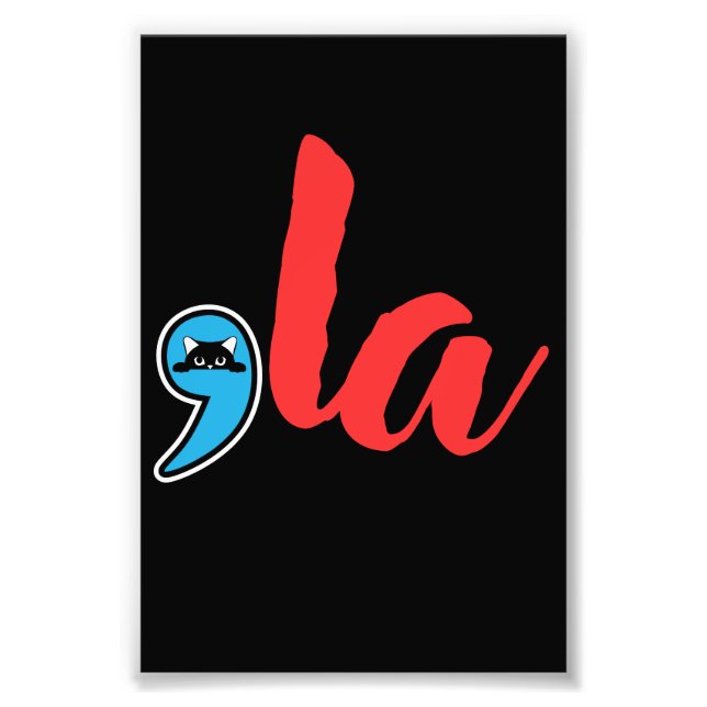 Coma La 2024 Cat Lady Photo Print (Front)