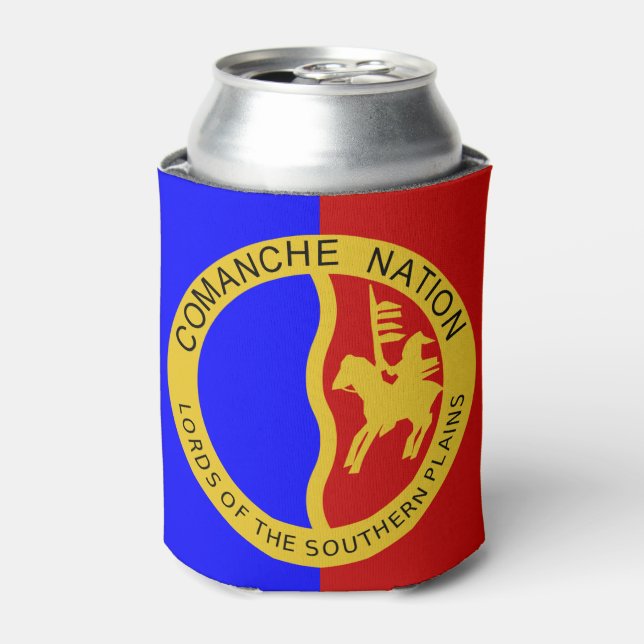Comaanche Nation Flag Can Cooler (Can Front)