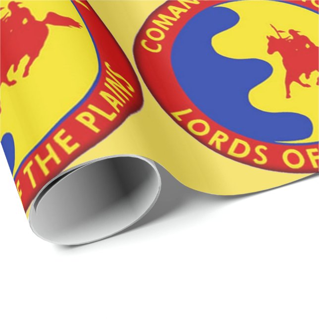 Comaanche Nation Flag Wrapping Paper (Roll Corner)