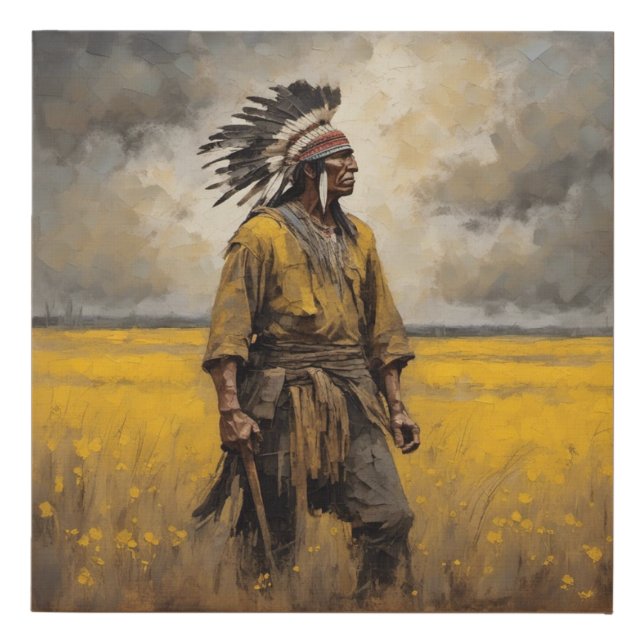 Comanche Faux Canvas Print (Front)