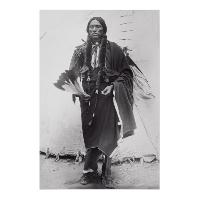 Comanche Warrior Chief Quanah Parker c. 1885 Photo Print (Front)