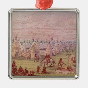 Comanchee Village Metal Ornament