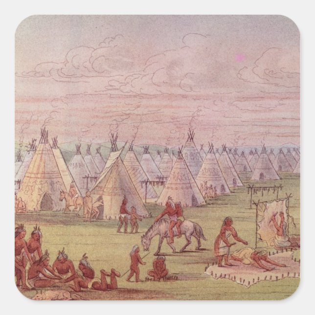 Comanchee Village Square Sticker (Front)