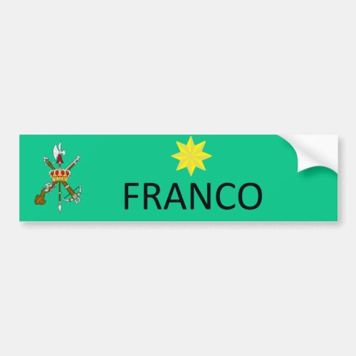 COMANDANTE FRANCO BUMPER STICKER