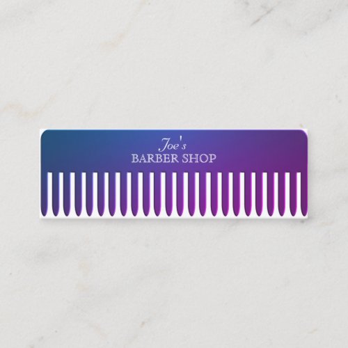 Comb hair salon funny professional cover mini business card