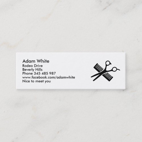 Comb &amp; Scissors Business Card