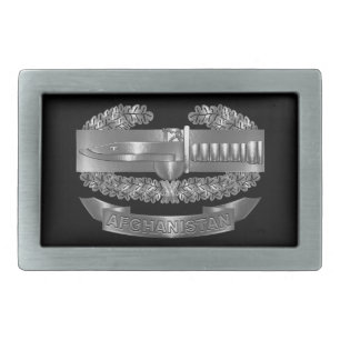 Combat Action Badge Afghanistan Veteran Belt Buckle