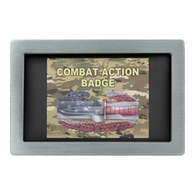 Combat Action Badge  Belt Buckle (Front)