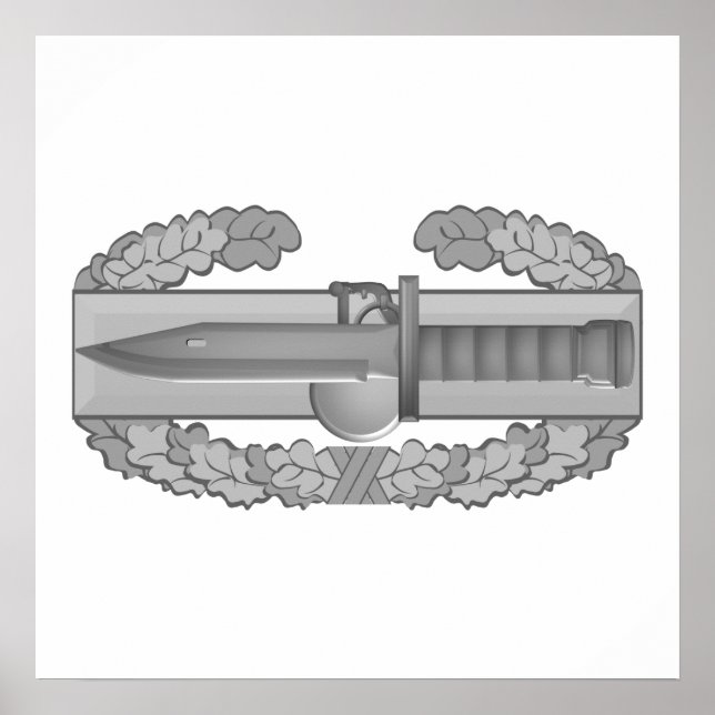 Combat Action Badge Poster (Front)