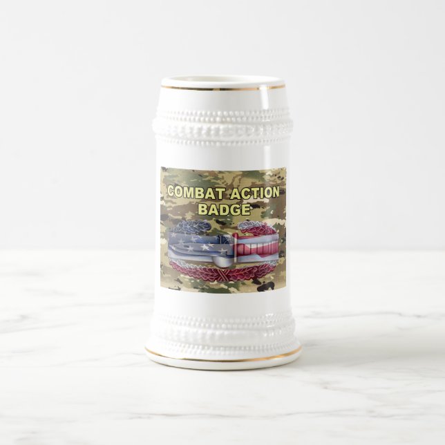 Combat Action Flag Beer Stein (Center)