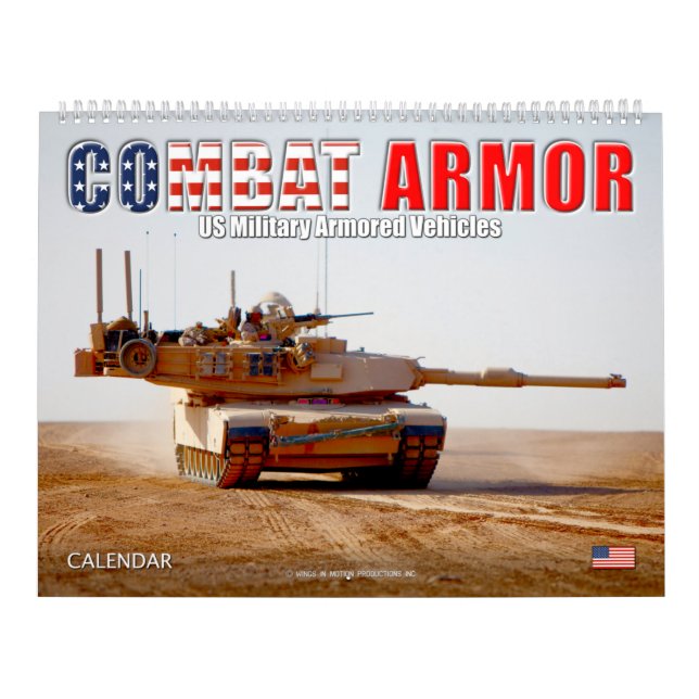 COMBAT ARMOR - US Military Armored Vehicles Calendar (Cover)