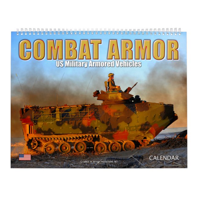 COMBAT ARMOR - US Military Armored Vehicles Calendar (Cover)
