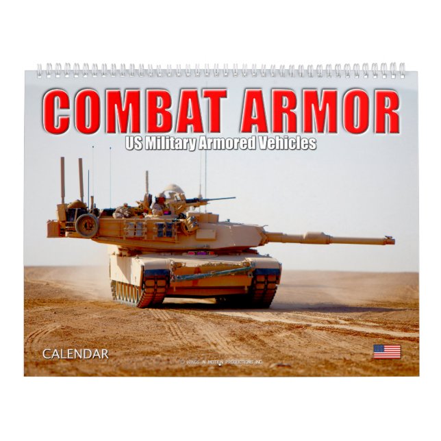 COMBAT ARMOR - US Military Armored Vehicles Calendar (Cover)