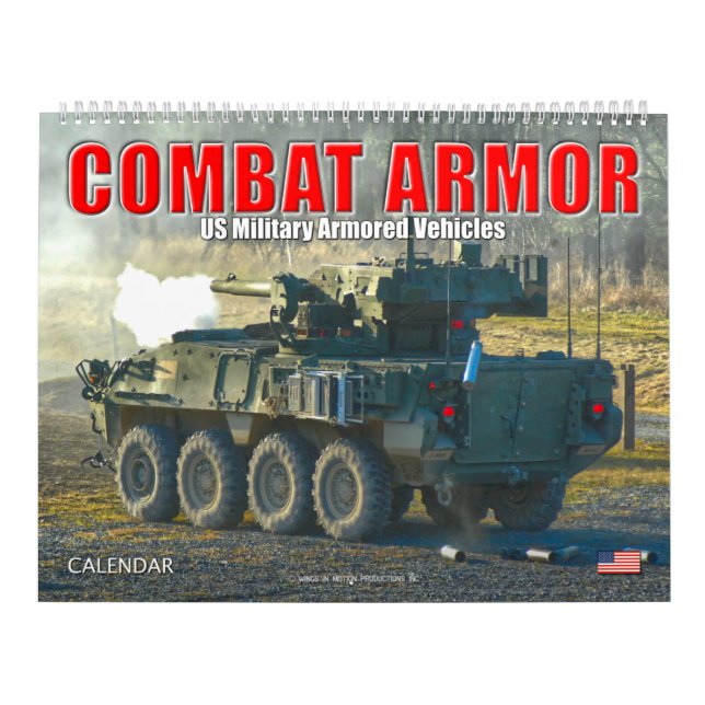 COMBAT ARMOR - US Military Armored Vehicles Calendar (Cover)