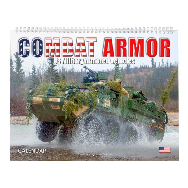 COMBAT ARMOR - US Military Armored Vehicles Calendar (Cover)