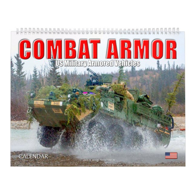 COMBAT ARMOR - US Military Armored Vehicles Calendar (Cover)