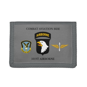 COMBAT AVIATION BRIGADE 101ST AIRBORNE TRI-FOLD WALLET