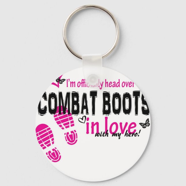Combat Boot Love Keychain (Front)