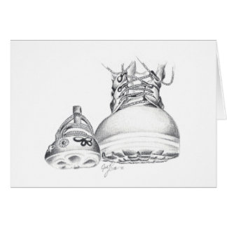 Combat boots and Mary Janes Cards