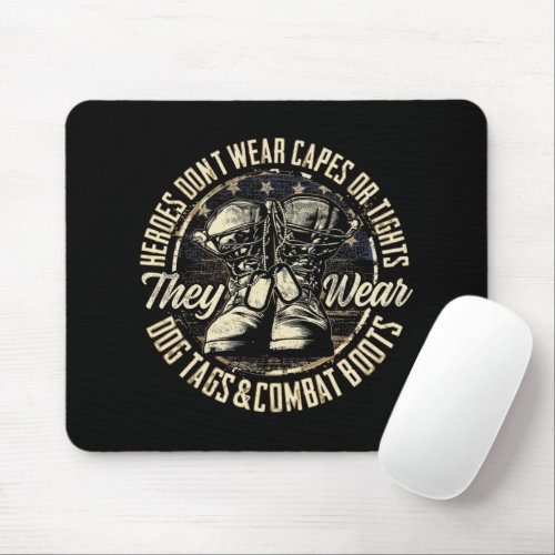 Combat Boots Mouse Pad