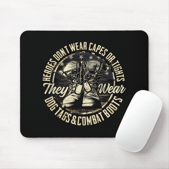 Combat Boots Mouse Pad (With Mouse)