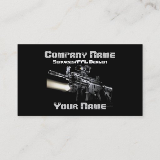 Customizable Combat business card  2