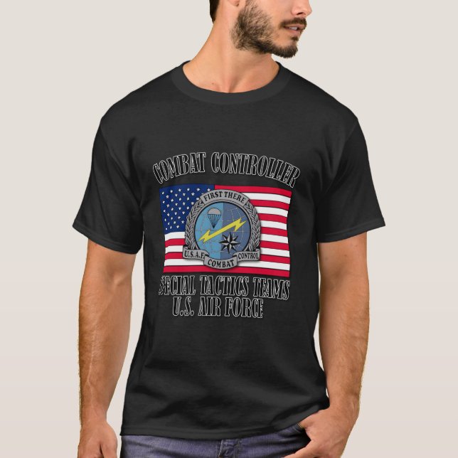 Combat Controller Special Tactics Team Back Design T-Shirt (Front)