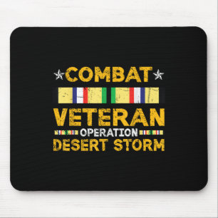 Combat Desert Storm Veteran Persian War Service Ri Mouse Pad