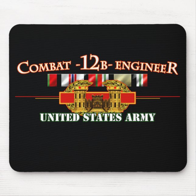 Combat Engineer 12B OEF OIF Mouse Pad (Front)
