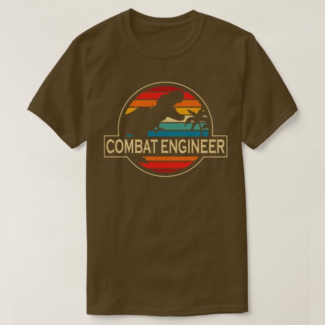 Combat Engineer Dinosaur T-Shirt (Design Front)