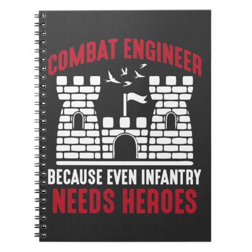 Combat Engineer Hero Army Engineering Infantry Notebook