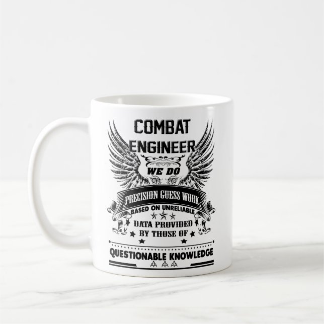Combat Engineer Mug Gifts Coffee Cup Men Women (Left)