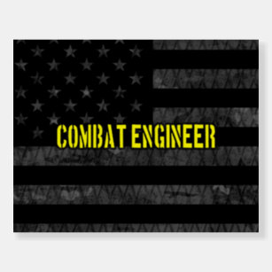 Combat Engineer Subdued American Flag Foam Board