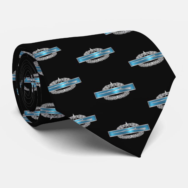 Combat Infantry Badge CIB Neck Tie (Rolled)