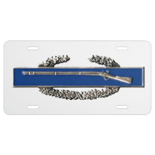 COMBAT INFANTRY BADGE LICENSE PLATE