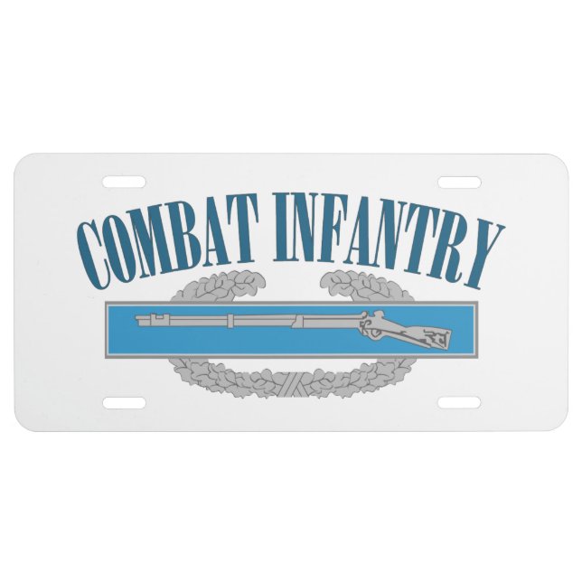 Combat Infantry (CIB) License Plate (Front)