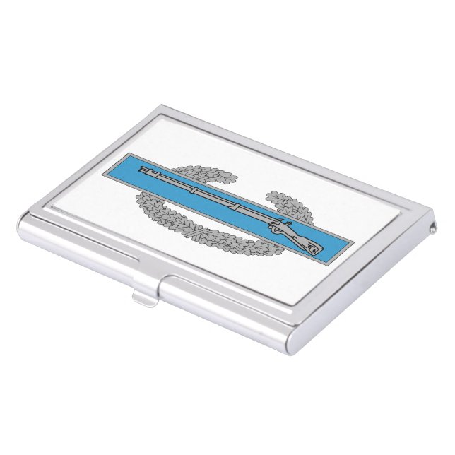 Combat Infantryman Badge CIB Army Veteran Business Card Case (Front)