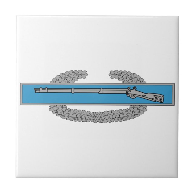 Combat Infantryman Badge CIB Army Veteran Ceramic Tile (Front)