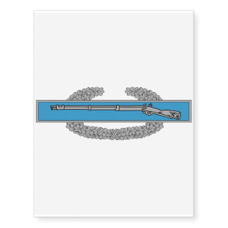 Combat Infantryman Badge CIB Army Veteran Temporary Tattoos