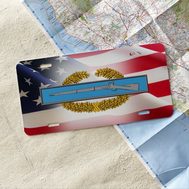 Combat Infantryman Badge (CIB) License Plate (In Situ)