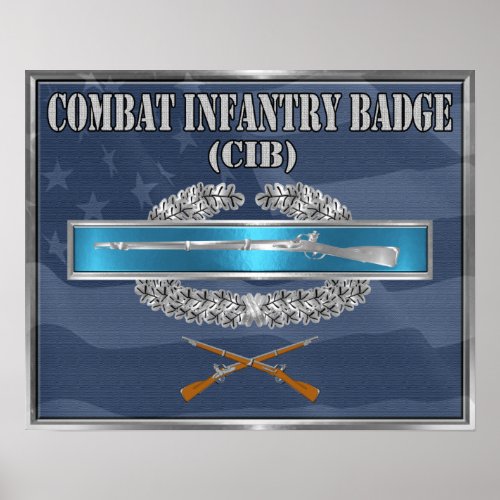 Combat Infantryman Badge CIB Poster