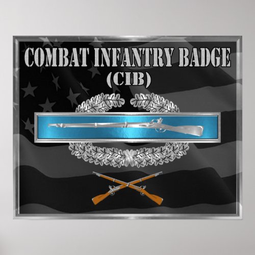 Combat Infantryman Badge CIB  Poster