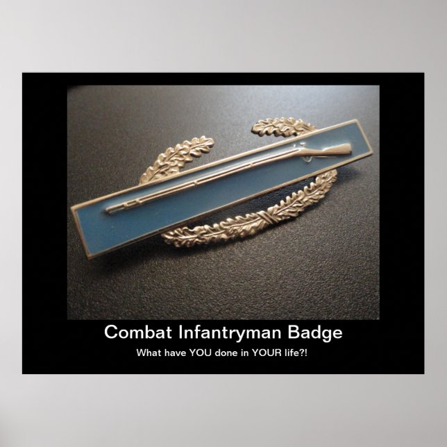 Combat Infantryman Badge Poster (Front)