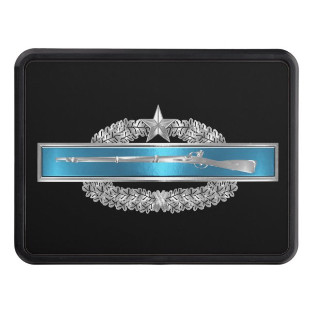 Combat Infantryman Badge with Combat Star  Hitch Cover (Front)