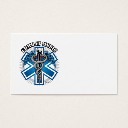 Customizable Combat Medic Business Card Templates