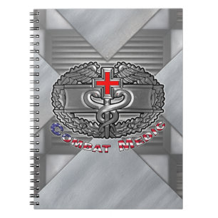 Combat Medic Badge Notebook